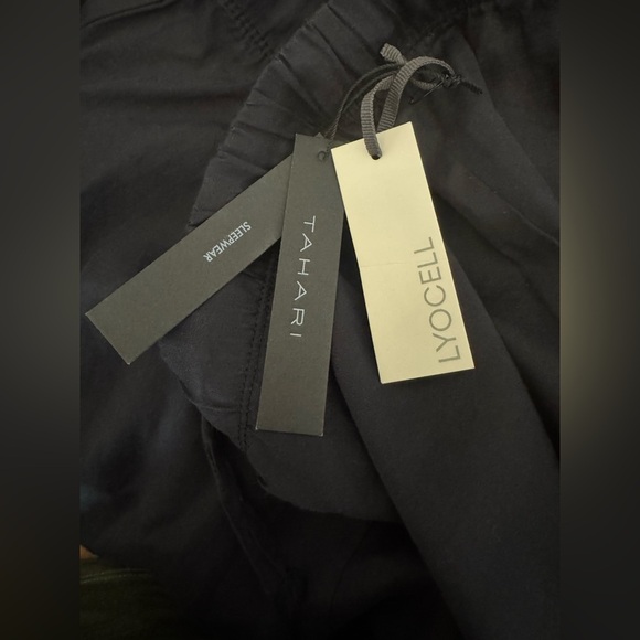NWT Tahari Women’s Lyocell Soft Wide Leg Comfy Pajama SleepWear Drawstring Pants - Picture 6 of 7
